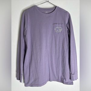 ivory ella Medium Purple Long Sleeve T-shirt CP0339‎